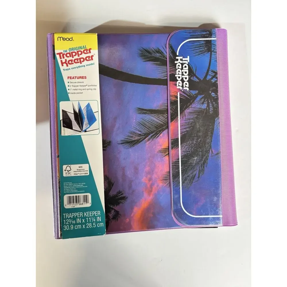 Trapper Keeper ~ Binder Retro Portfolio Folder 2020 Mead 12 3/16